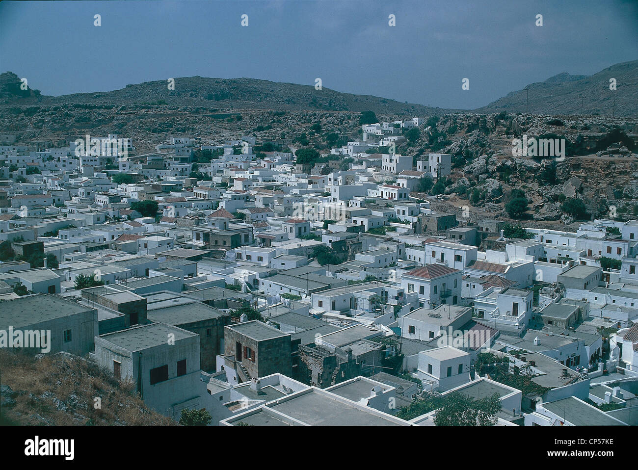 L'archipel du Dodécanèse - Grèce - Île de Rhodes - Lindos Banque D'Images