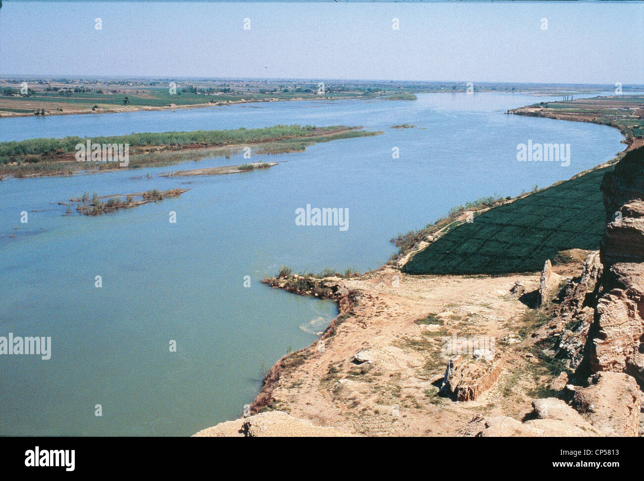 La Syrie Doura-europos sur l'Euphrate, Banque D'Images