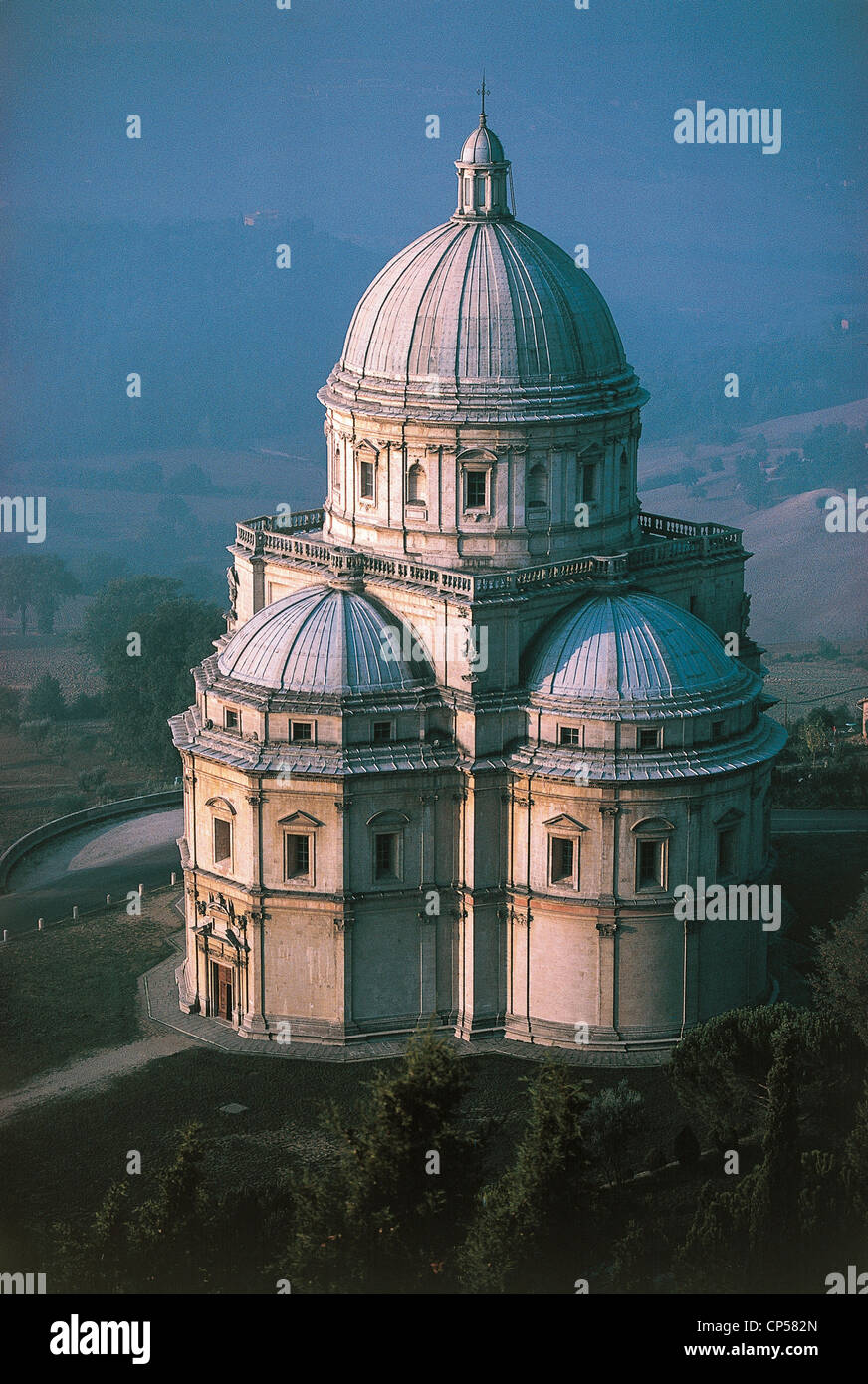 Ombrie - Todi, TEMPLE DE SANTA MARIA DE LA CONSOLATION Banque D'Images