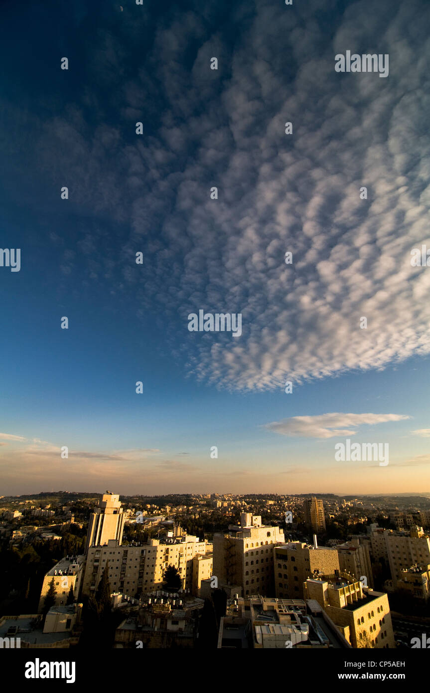 Une vue du sud de Jérusalem comme vu du haut de l'édifice du YMCA. Banque D'Images
