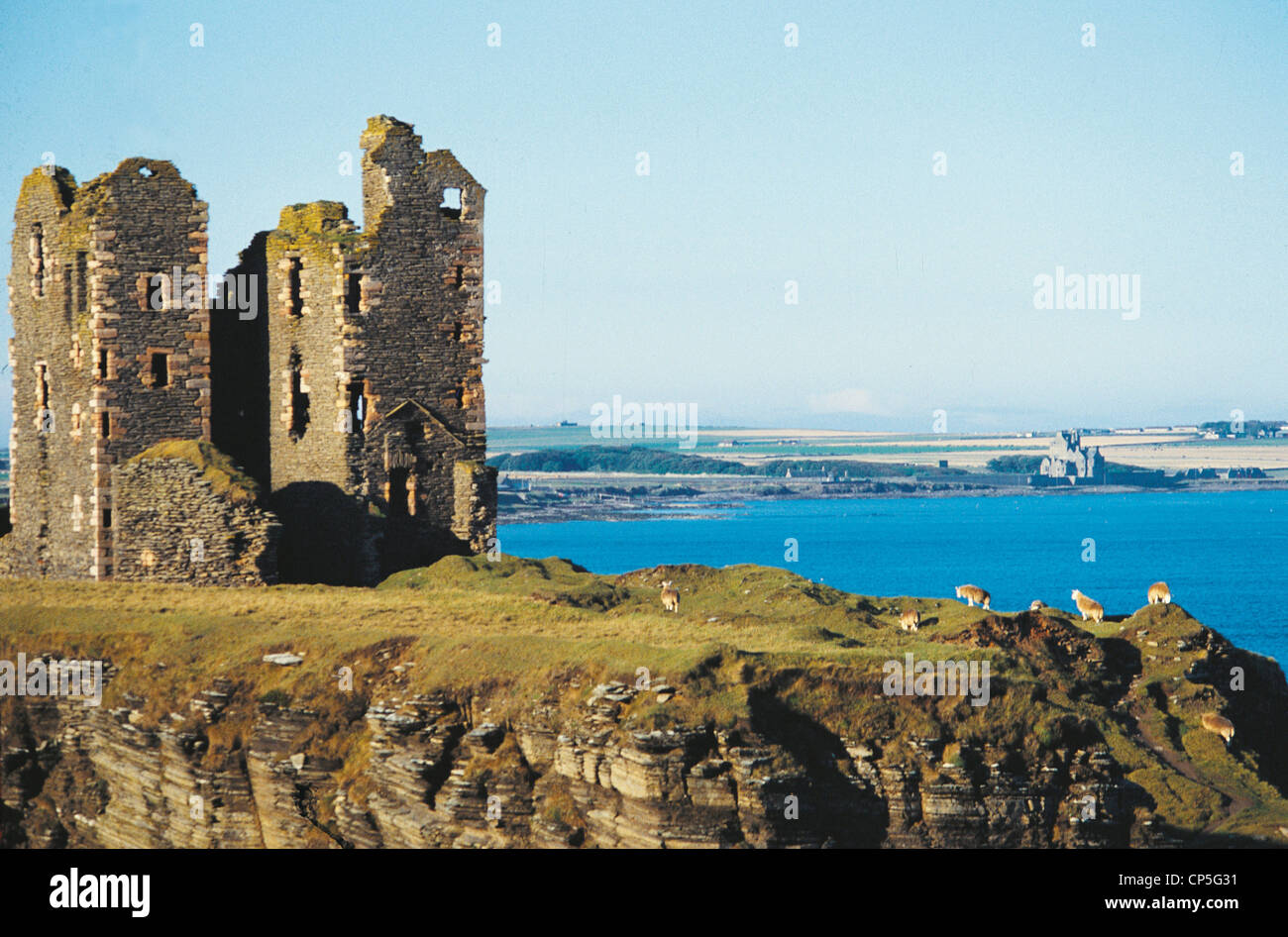 Royaume-uni - Ecosse, Wick. Château Sinclair Banque D'Images