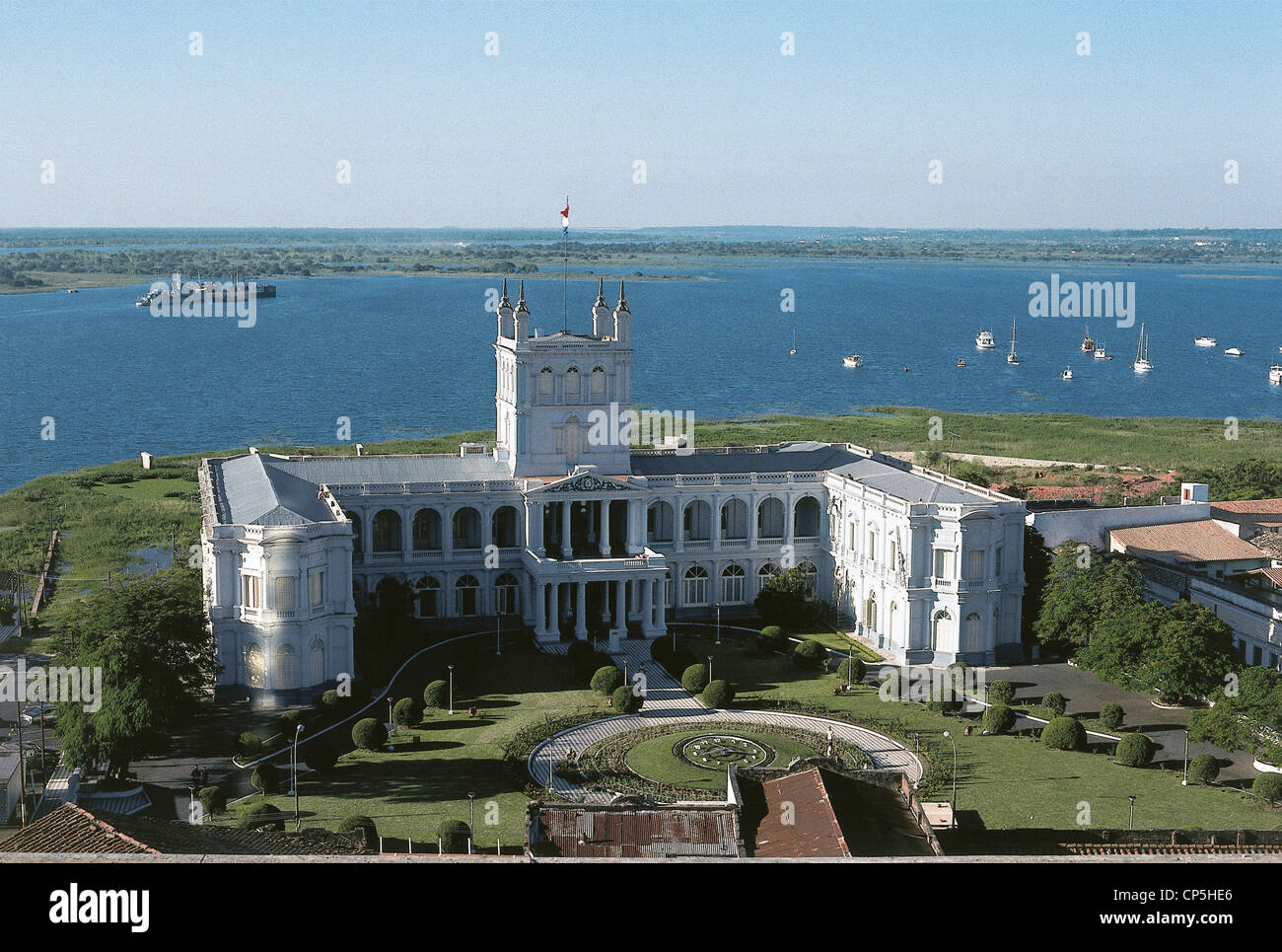 Paraguay - Asuncion. Le Palais du Gouvernement. Banque D'Images