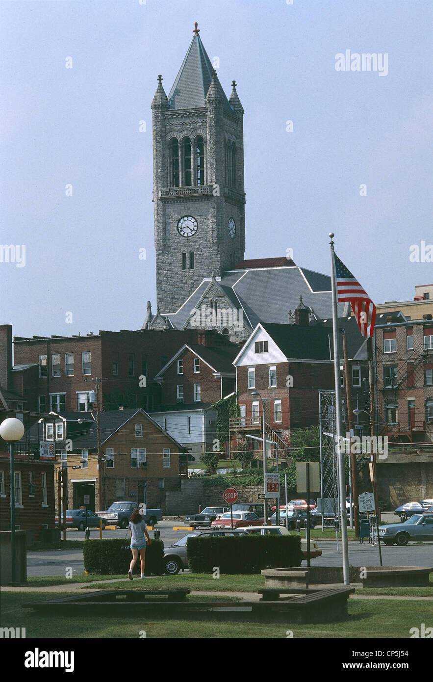 États-unis d'Amérique - New York - New Stanton - Vue de l'église baptiste. Banque D'Images