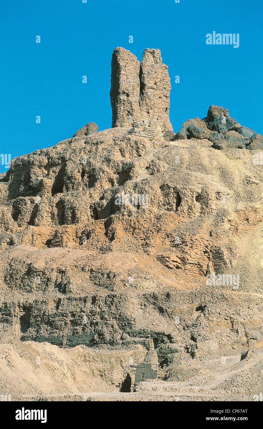 L'Iraq - autour de la Birs Nimrud. Borsipa. Banque D'Images