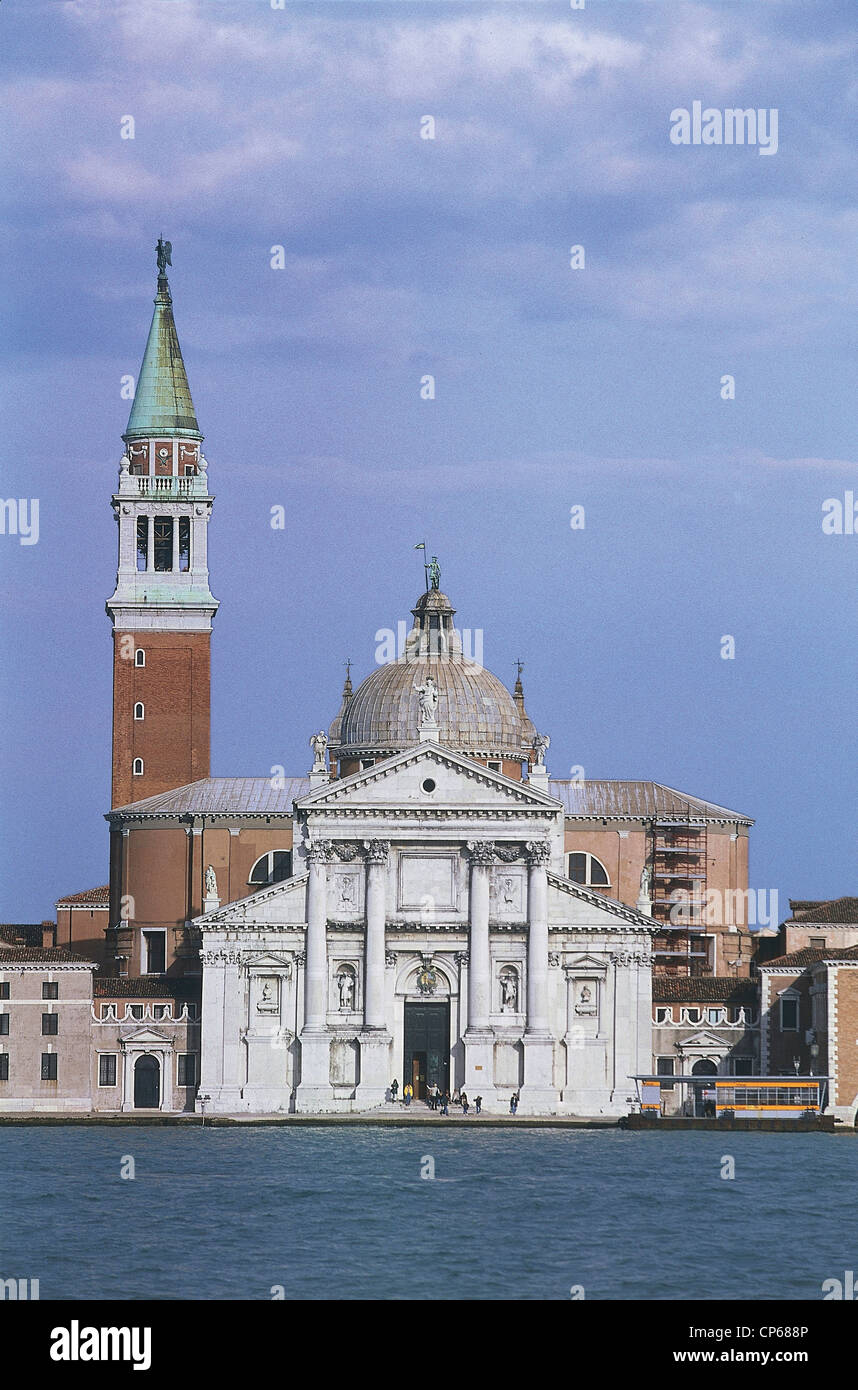 Veneto - Venise - Basilique San Giorgio Maggiore (architecte Andrea Palladio, à partir de 1566) Banque D'Images