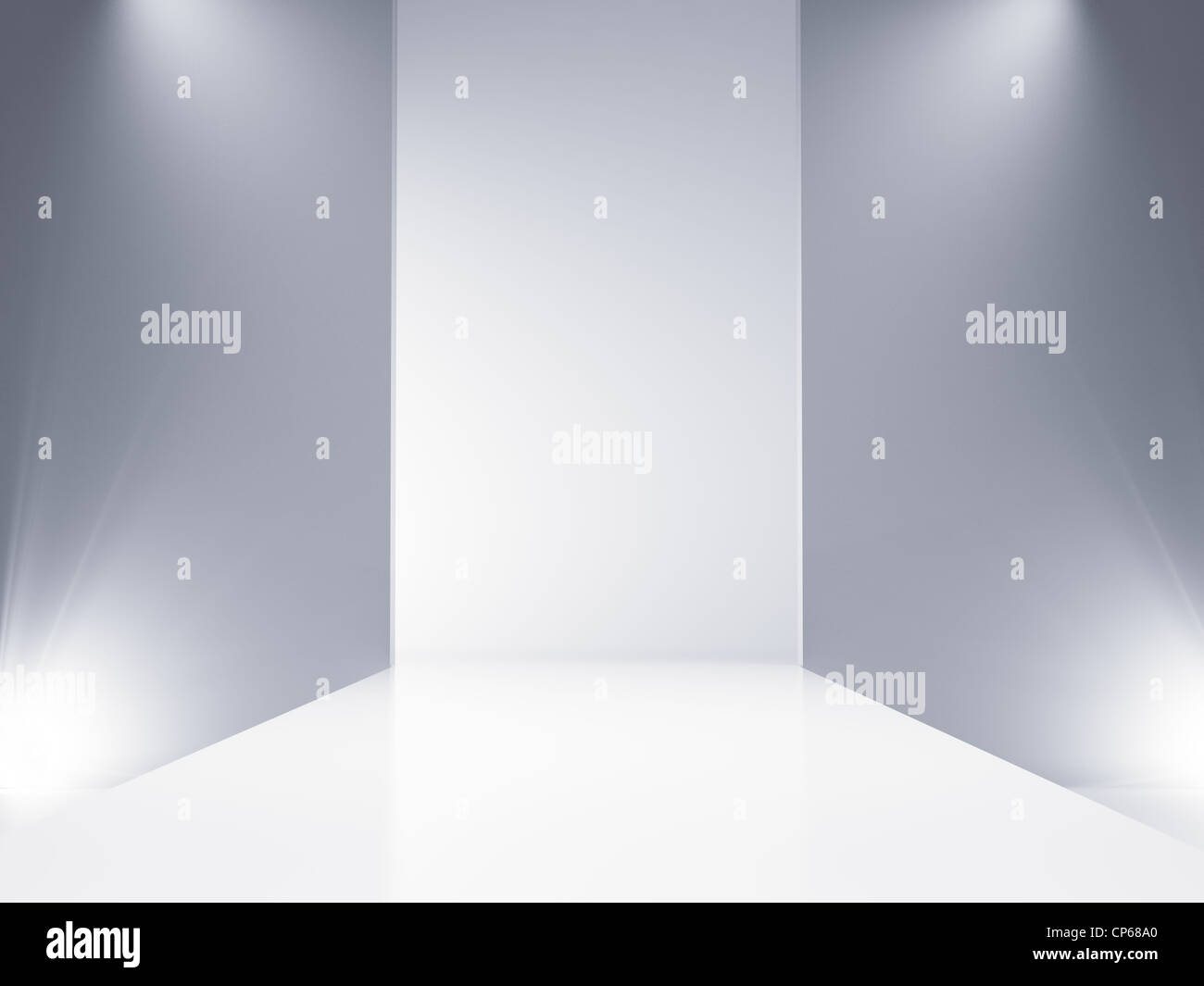 Un jeu de scène catwalk vide Banque D'Images