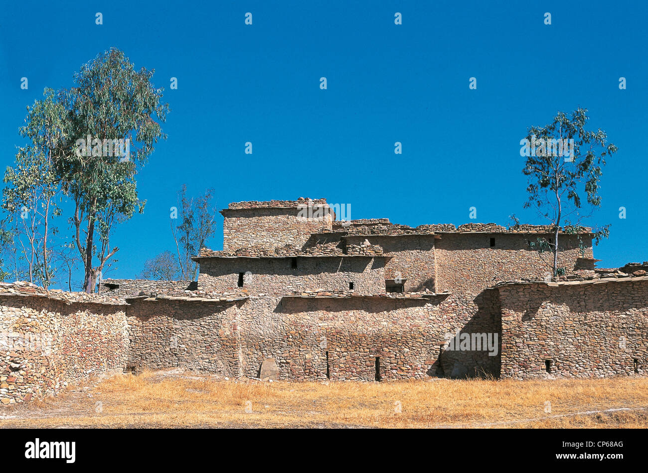 Éthiopie - Tigré - Debre Damo Monastère Aksumite. Banque D'Images