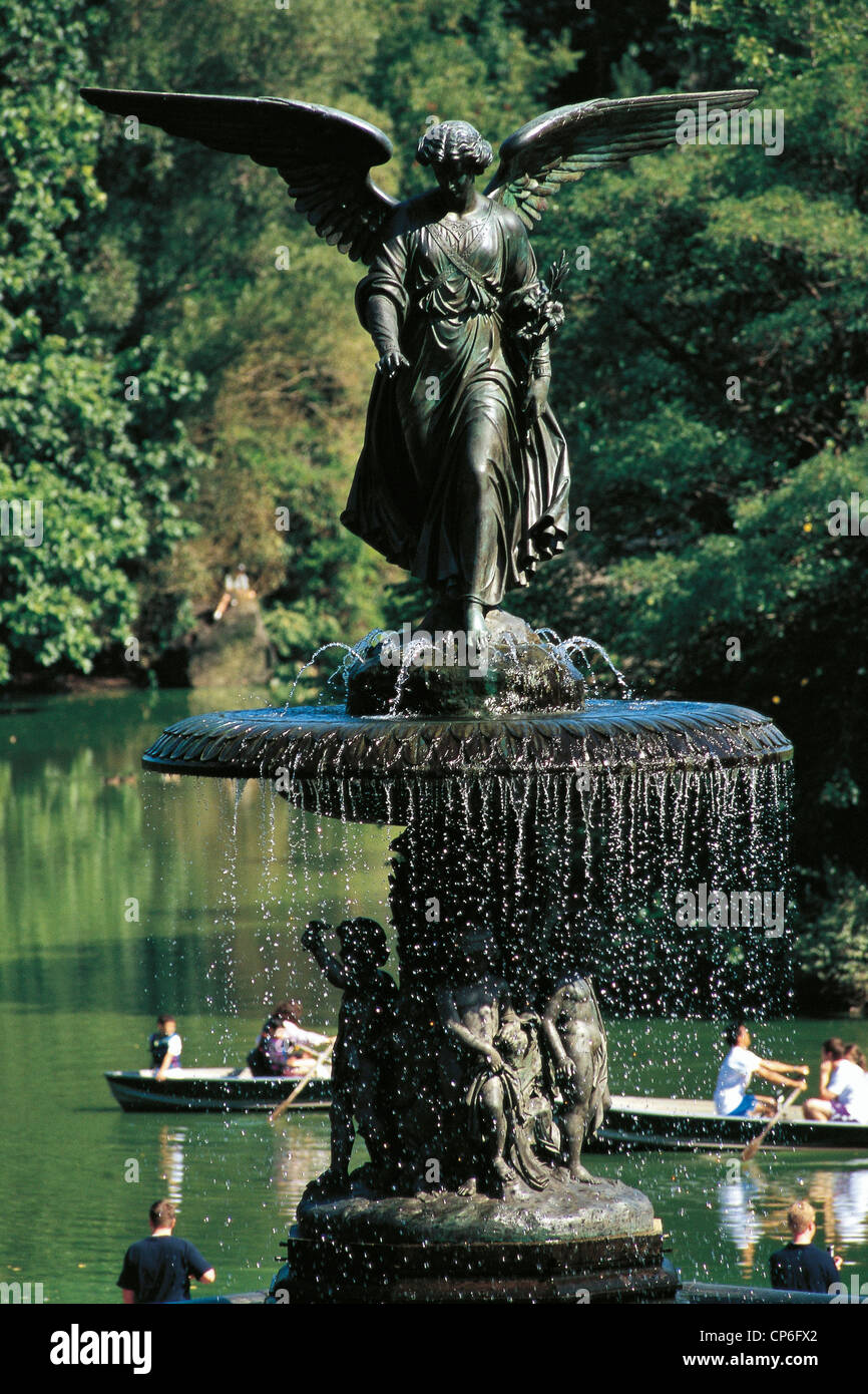 États-unis d'Amérique - New York, Central Park. Bethesda Terrace. Fontana Banque D'Images