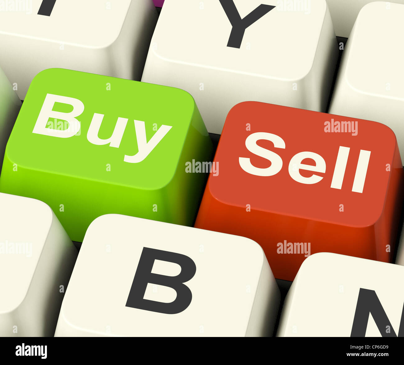 Achat et vente d'entreprise clés correspond ou commerce en ligne Stocks Banque D'Images