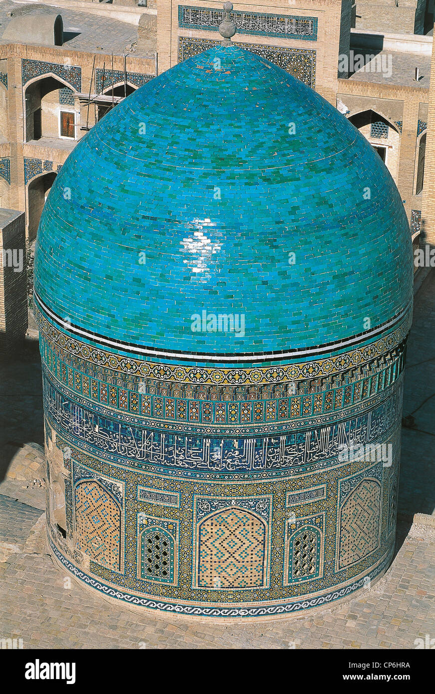Ouzbékistan - Buhara, Mir Arabe, 1530 JE Madrassah. Le dôme. Banque D'Images