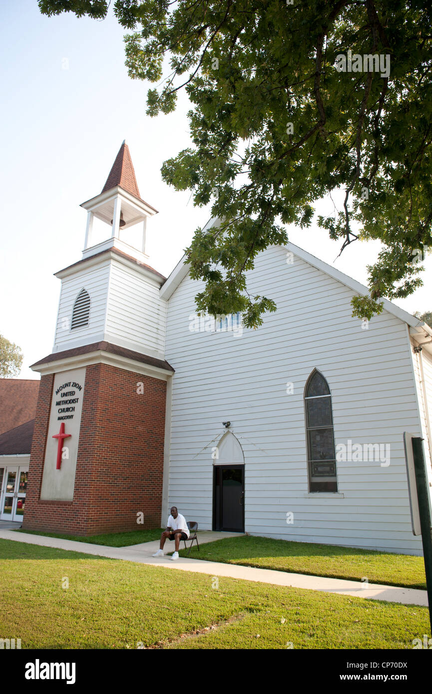 Réunion Camp church Banque D'Images