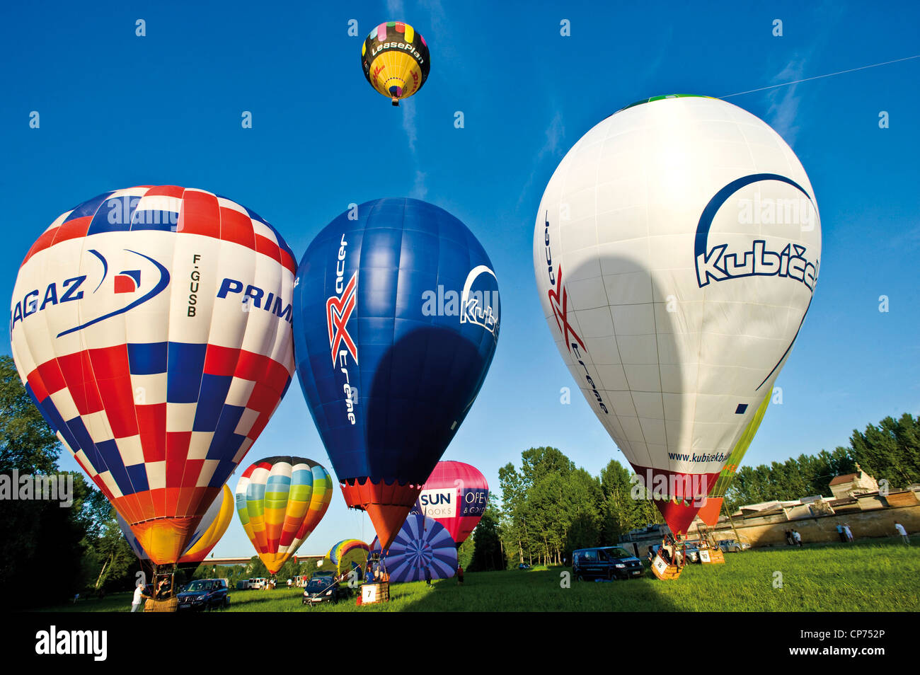 Europe Italie Piémont ( Province de Cuneo ) Monde Mondovì Jeu Air ballons 2009 Banque D'Images