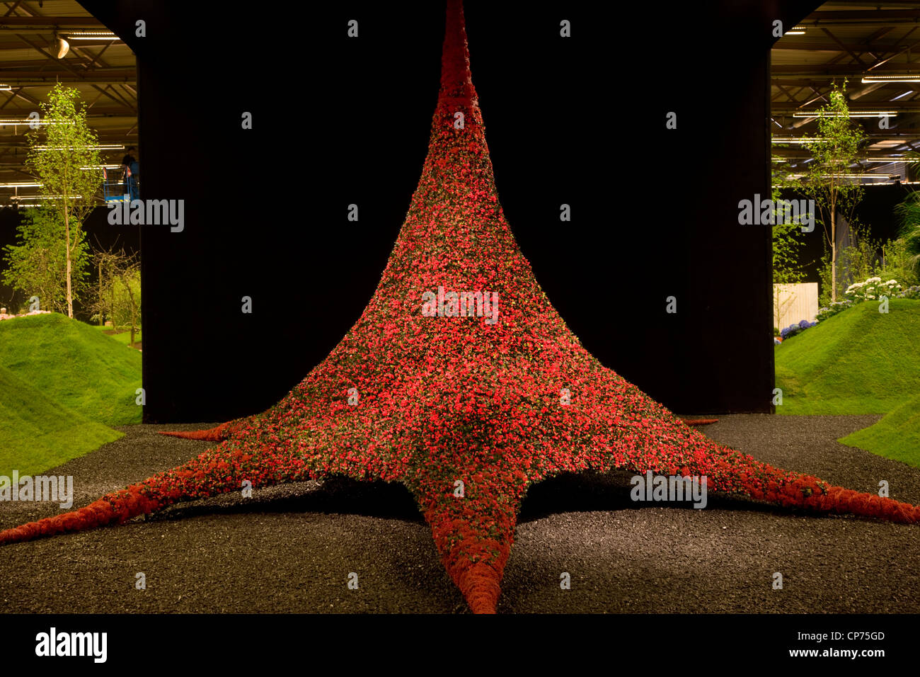 Flower show et les expositions au Floralies de Gand en 2010 Flanders Expo, Belgique Banque D'Images