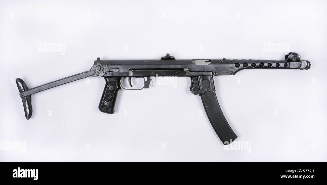 PPS 1943 WW11 Fédération de mitrailleuse. Une économie de guerre en acier pressé arme. Banque D'Images