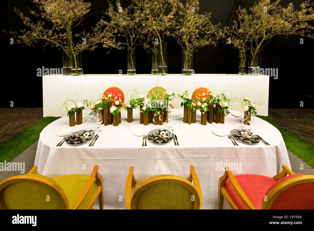 Flower show et les expositions au Floralies de Gand en 2010 Flanders Expo, Belgique Banque D'Images