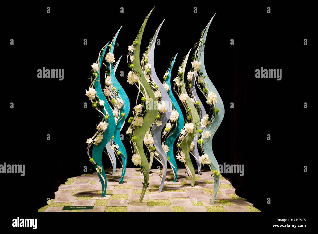 Flower show et les expositions au Floralies de Gand en 2010 Flanders Expo, Belgique Banque D'Images