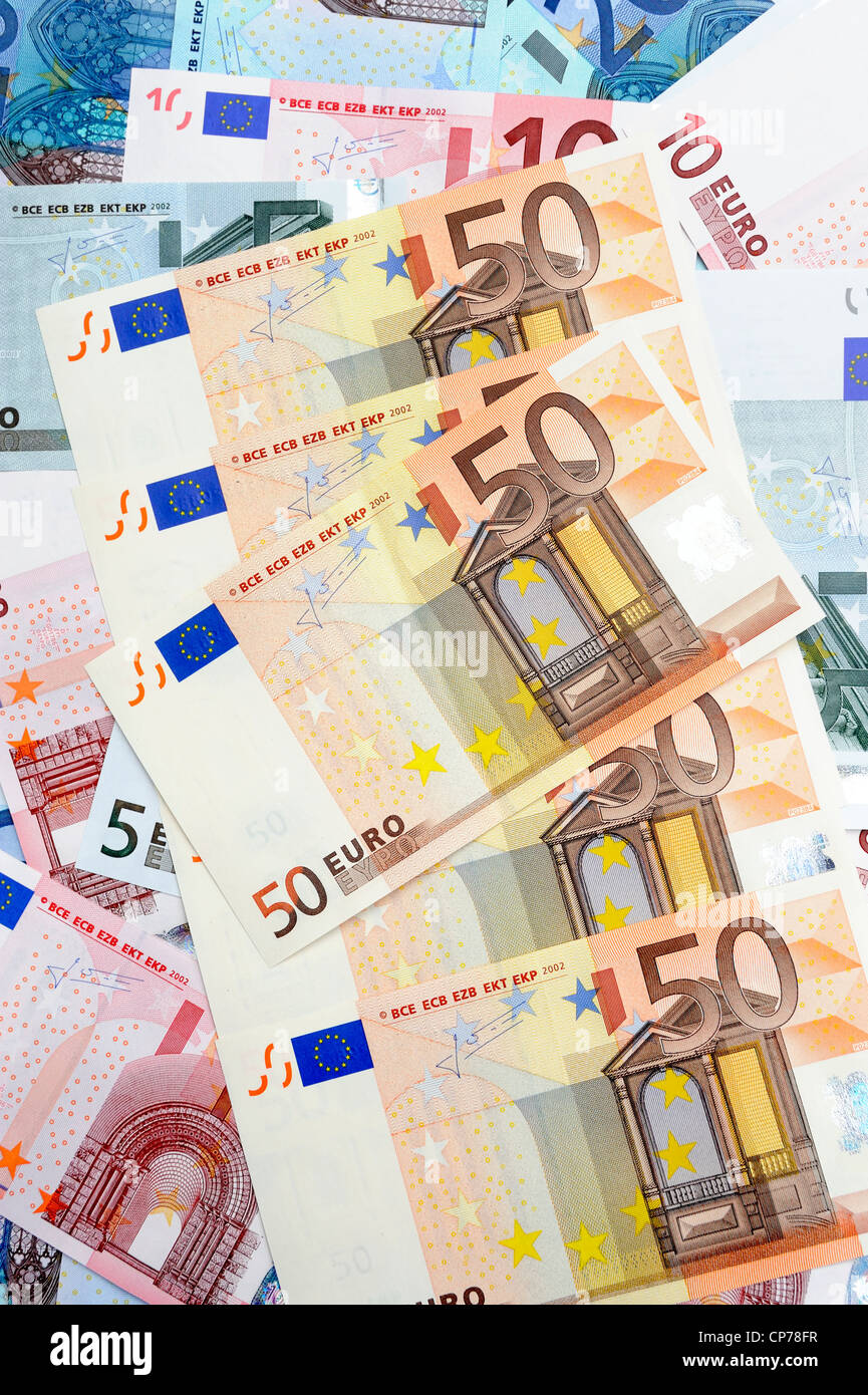 Euro 50 notes Banque D'Images