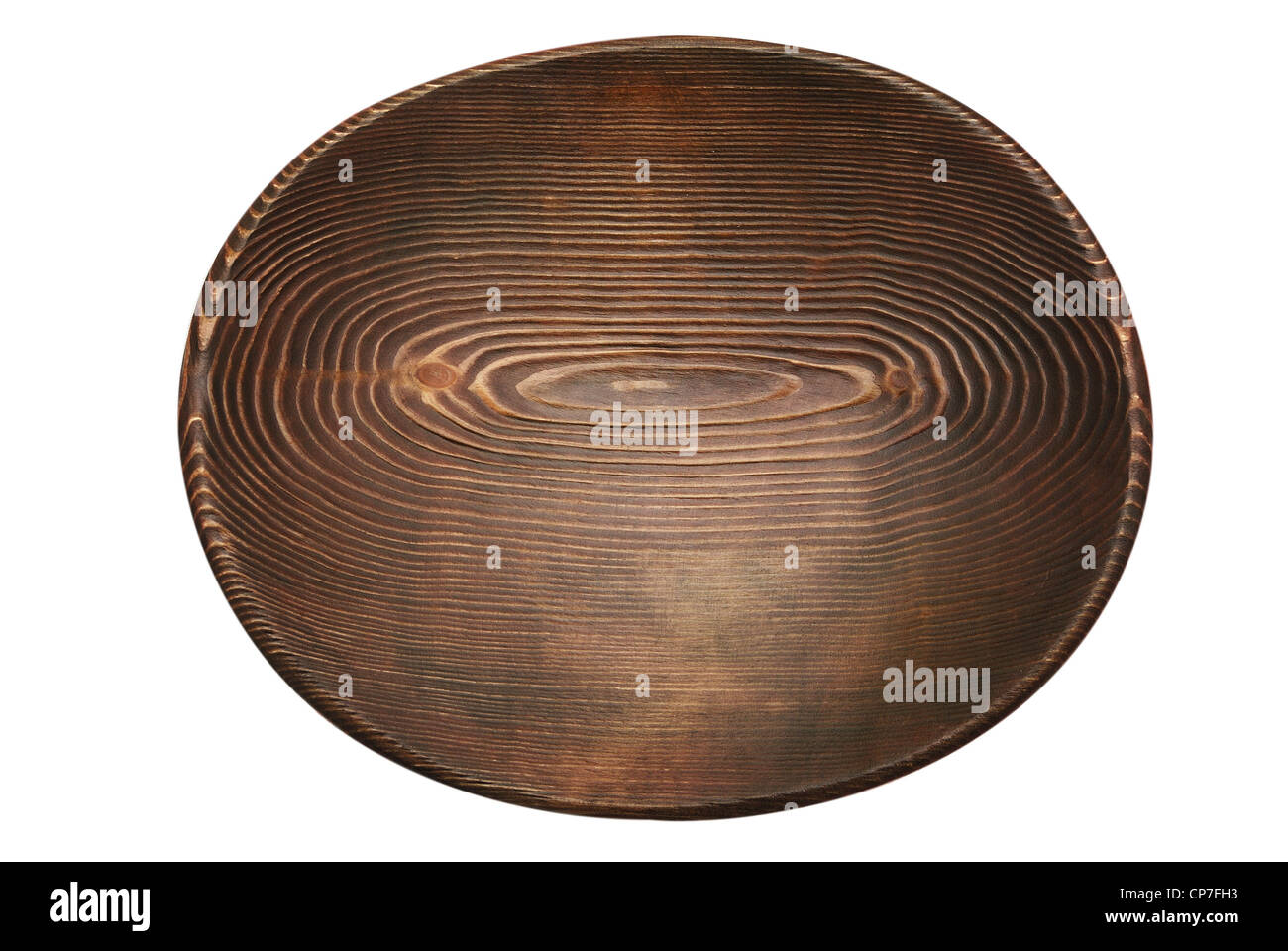 Vitrail artisanal en bois ovale blanc sur plaque Banque D'Images
