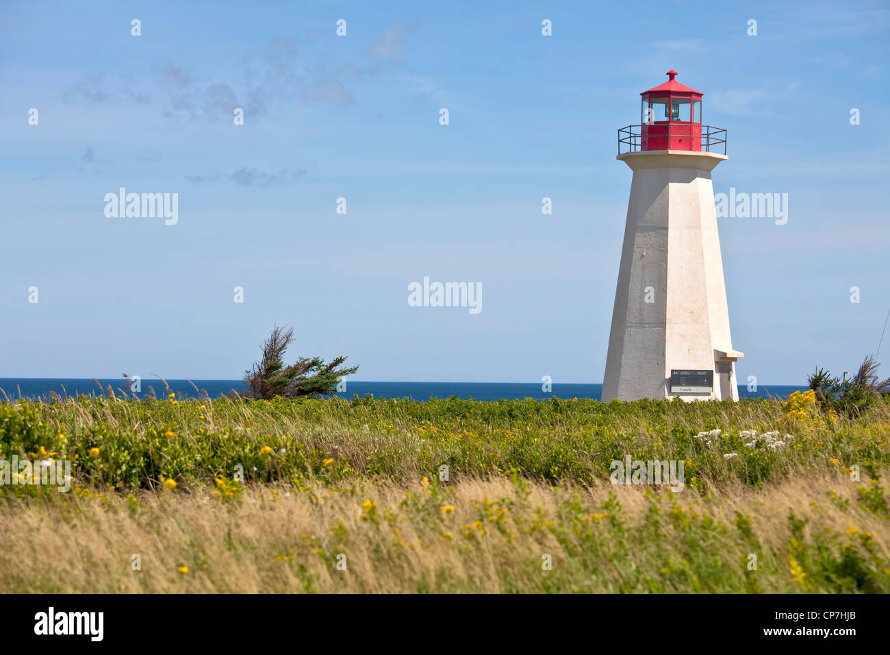 Le phare de Shipwreck Point, Prince Edward Island, Canada. Banque D'Images