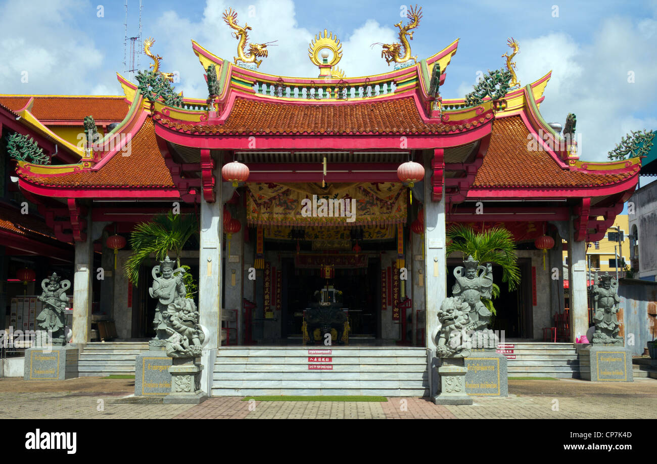 Jui Tui Temple chinois et de culte, vieille ville de Phuket, Thaïlande Banque D'Images