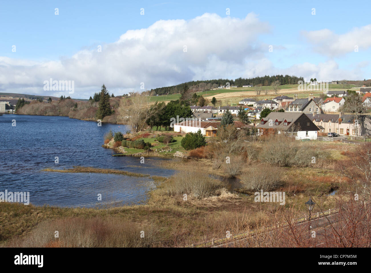 Loch Shin Lairg Ecosse Mars 2012 Banque D'Images