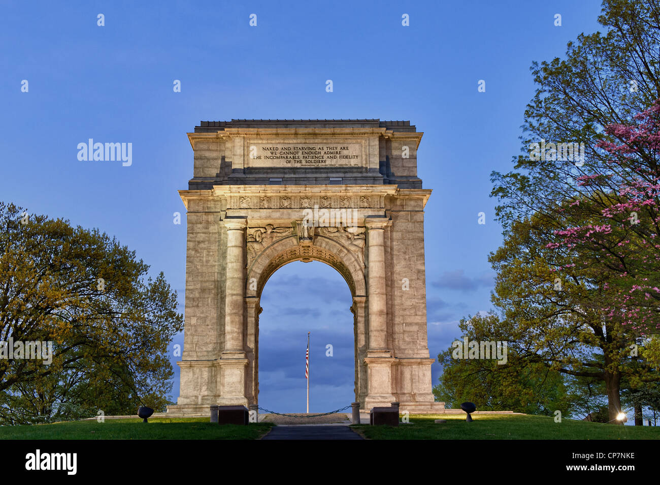 National Memorial Arch, Valley Forge National Historical Park, New Jersey, USA Banque D'Images