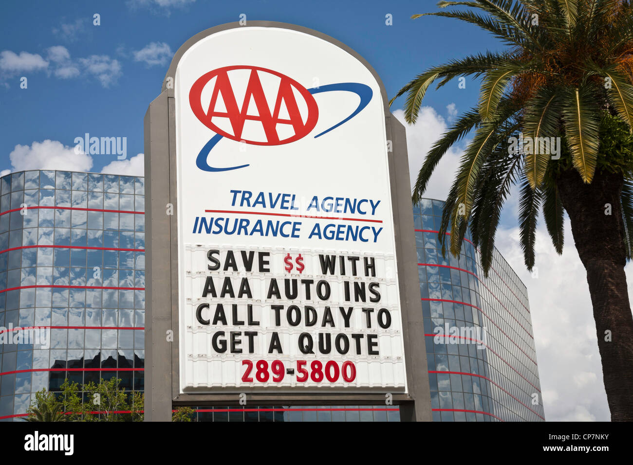 American Automobile Association Sign Banque D'Images