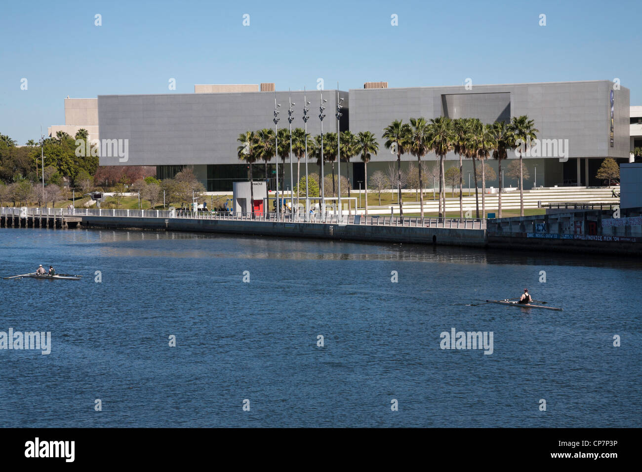 Tampa Museum of Art sur le Hlillsbourgh River, Tampa, FL Banque D'Images