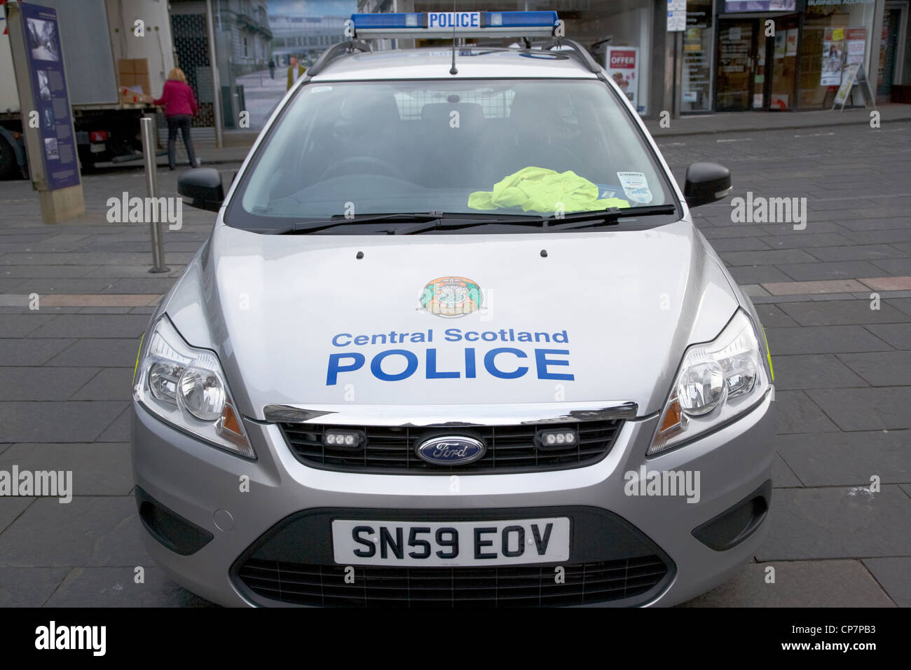 L'Ecosse centrale voiture de patrouille de police stirling Ecosse UK Banque D'Images