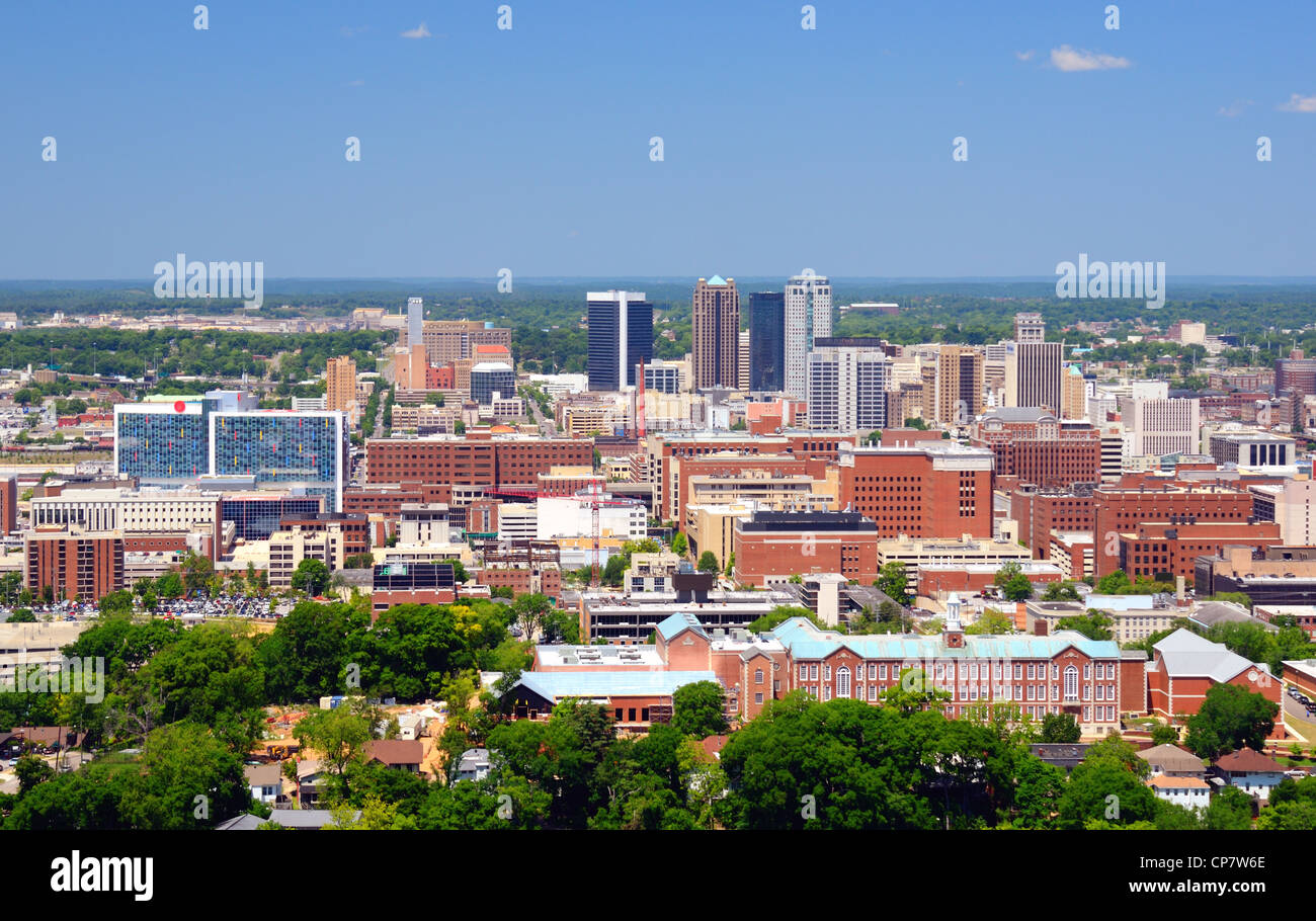 Metropolitan Skyline de centre-ville de Birmingham, Alabama, USA. Banque D'Images