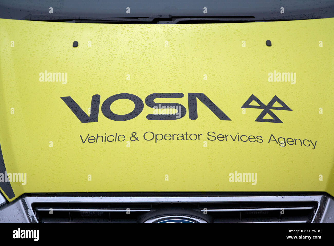 Vosa Vehicle and Operator Services Agency logo véhicule Ecosse UK Banque D'Images