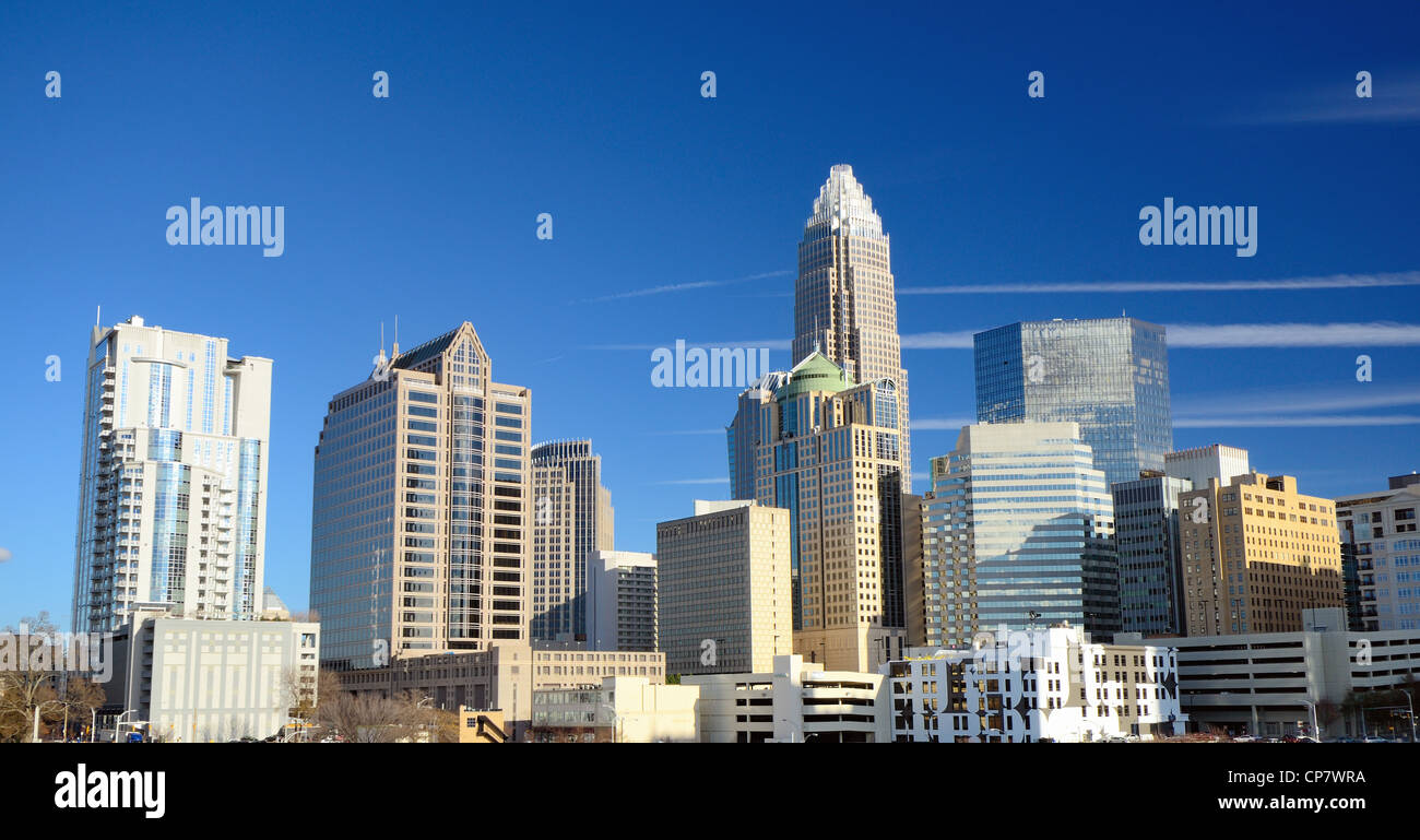 Uptown Charlotte, North Carolina Cityscape Banque D'Images