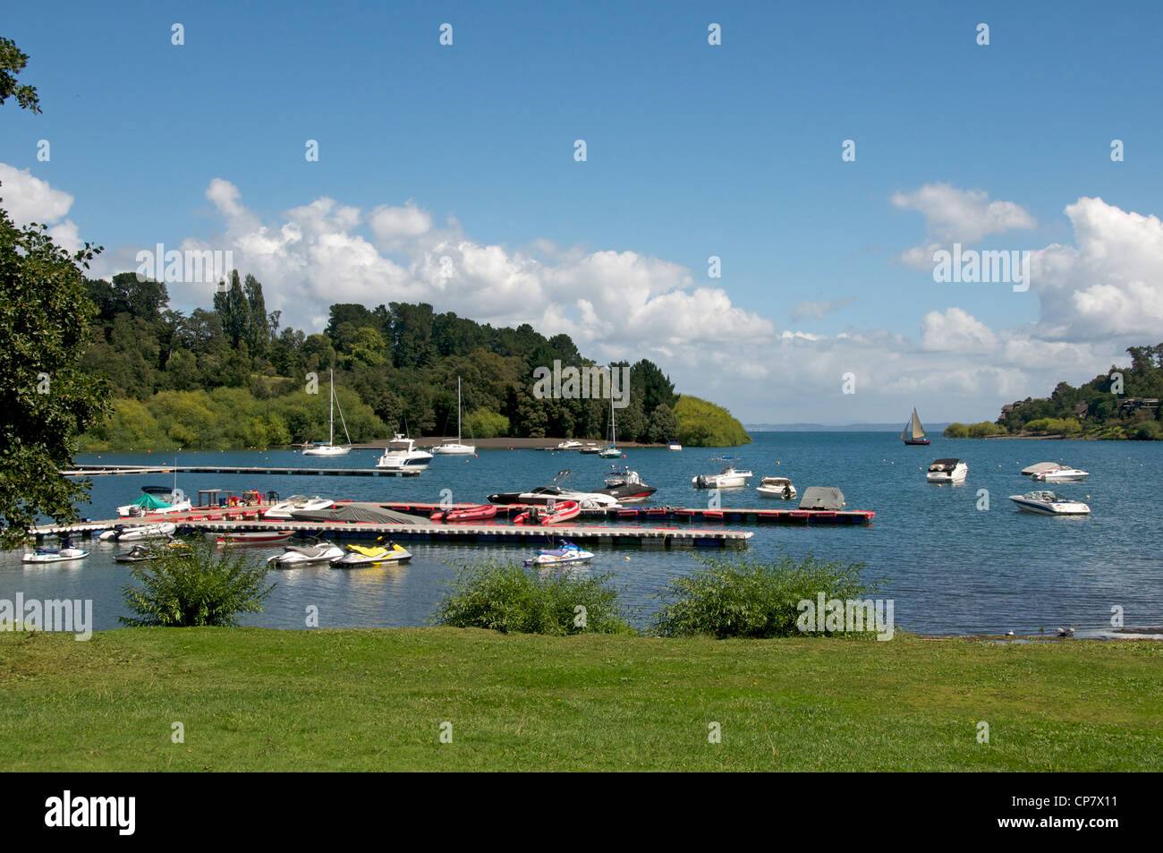 Lago Villarrica Pucon Chili La Arucania Banque D'Images