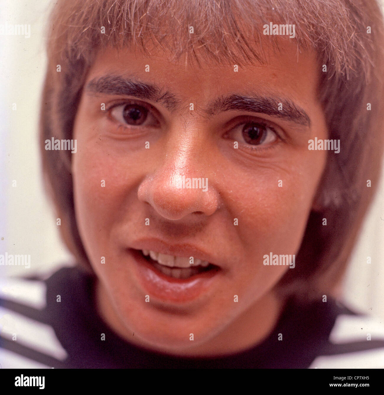 DAVY JONES (1945-2012) Chanteuse britannique lorsqu'un membre de la groupe pop France Gall en 1968. Photo Tony Gale Banque D'Images