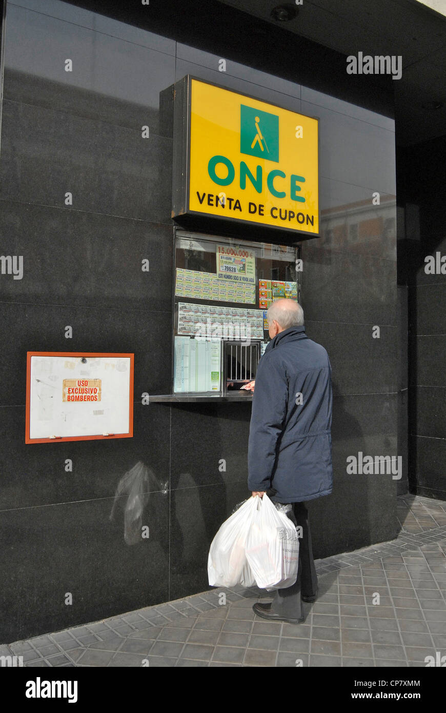 Une fois kiosque Madrid Espagne Banque D'Images