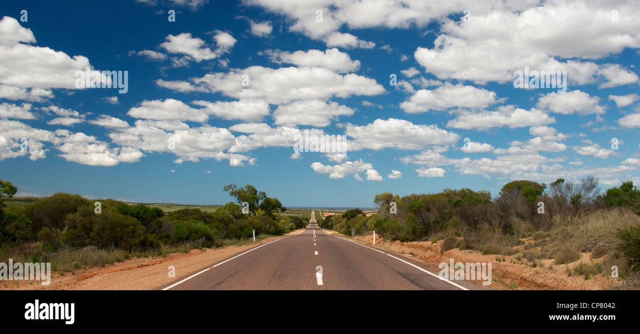 Lincoln Highway nr Midgee Australie du Sud Banque D'Images