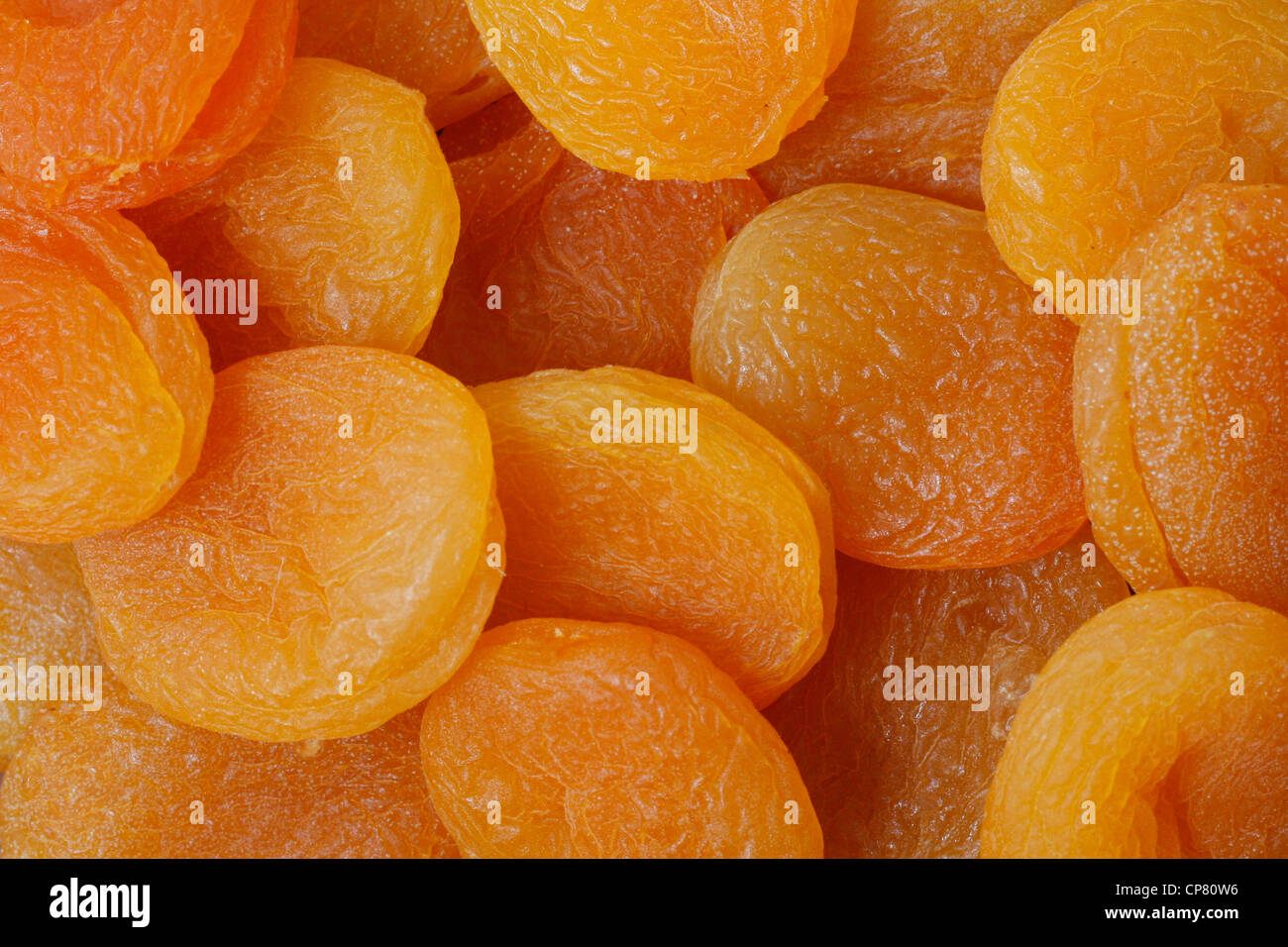 Doux et délicieux abricots secs Banque D'Images