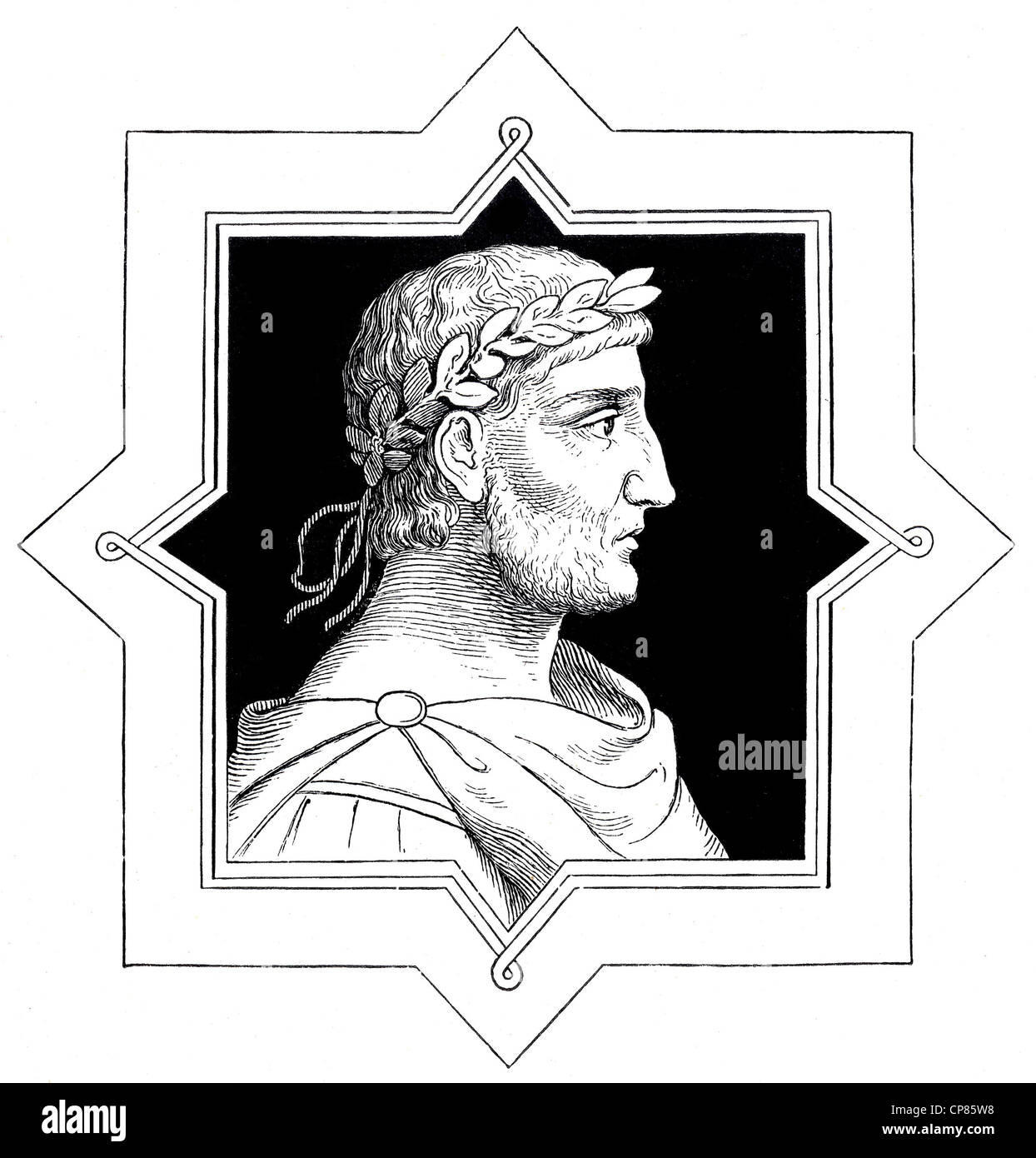 Louis I, Louis le Pieux ou Louis le Pieux, 778 - 840, illustration historique, Ludwig I. oder Ludwig der Fromme oder oder Louis Banque D'Images