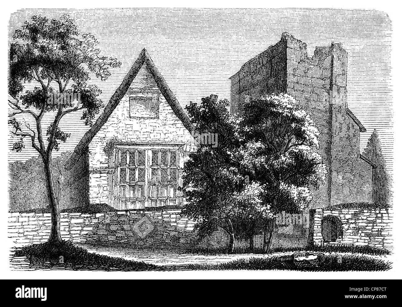 La demeure de Lady Jane Grey, 1536 - 1554, brièvement reine d'Angleterre, surnommé neuf jours reine ou la Reine de treize jours, historique Banque D'Images