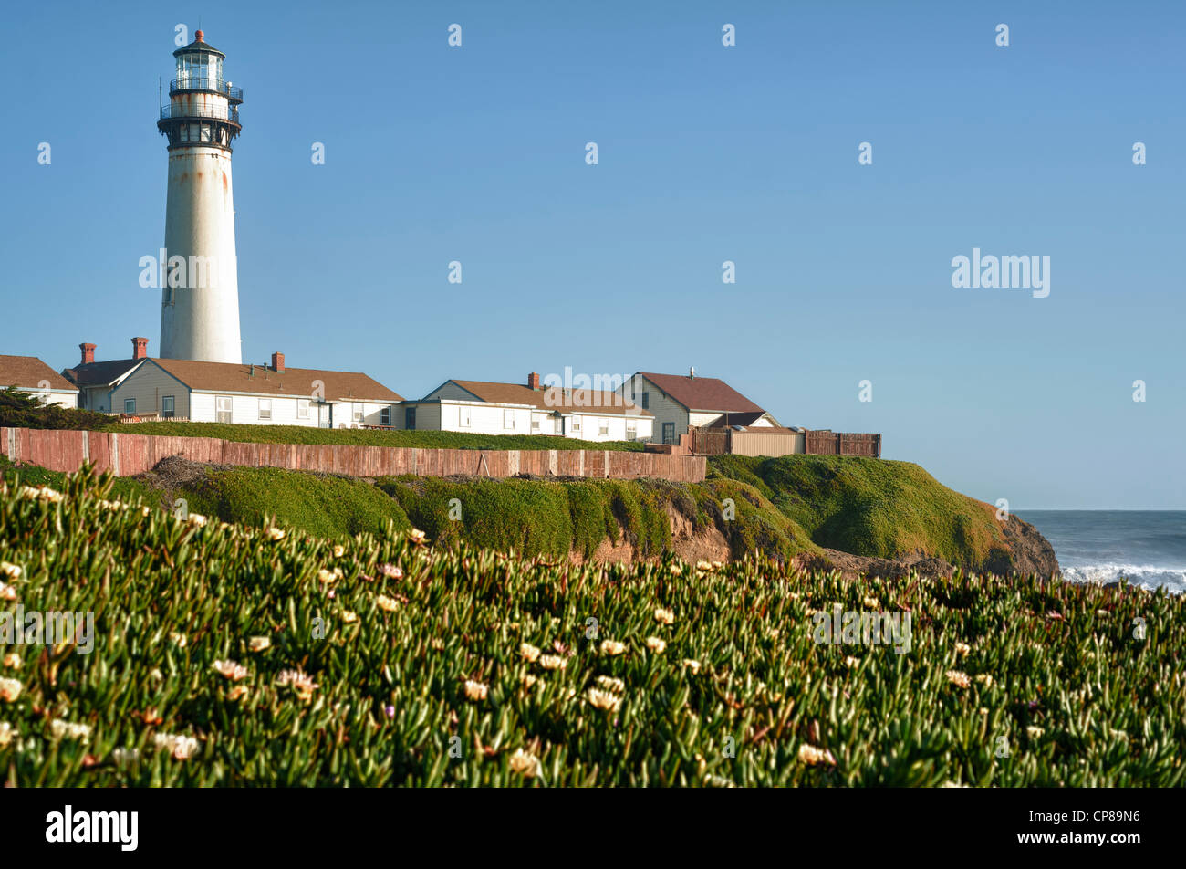 Pigeon Point Lighthouse Californie, USA. Banque D'Images