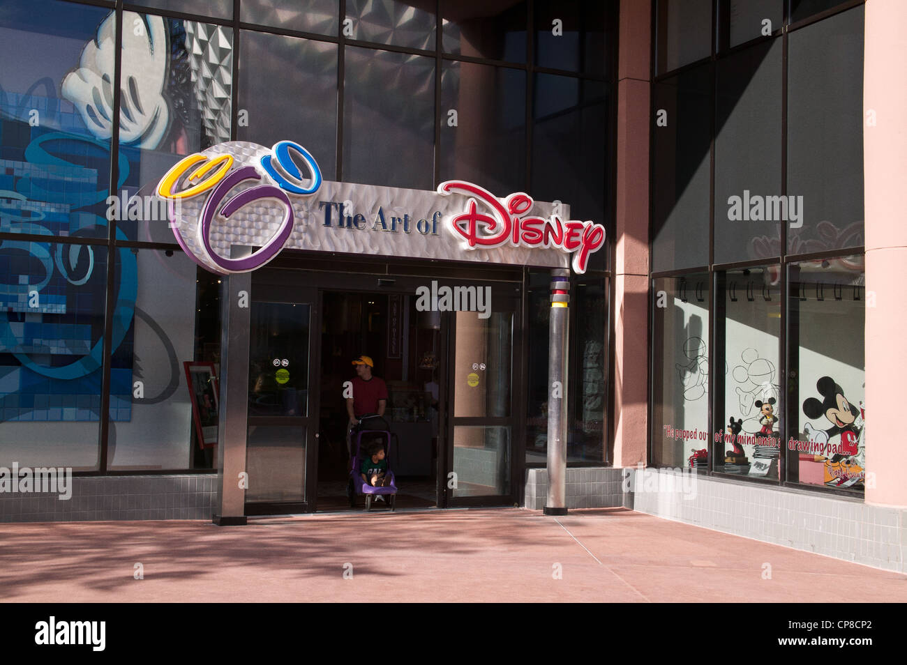 Entrée de la boutique "l'art de Disney' dans le parc à thème Epcot de