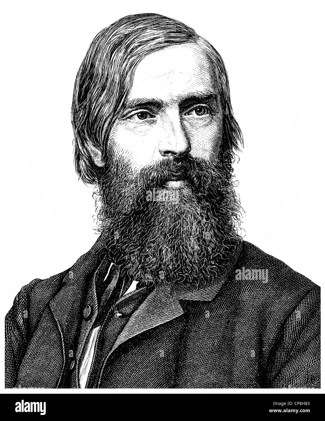 Friedrich Wilhelm Ernst Albrecht von Graefe, 1828 - 1870, un médecin privé de Prusse royale et professeur d'ophtalmologie, Historis Banque D'Images
