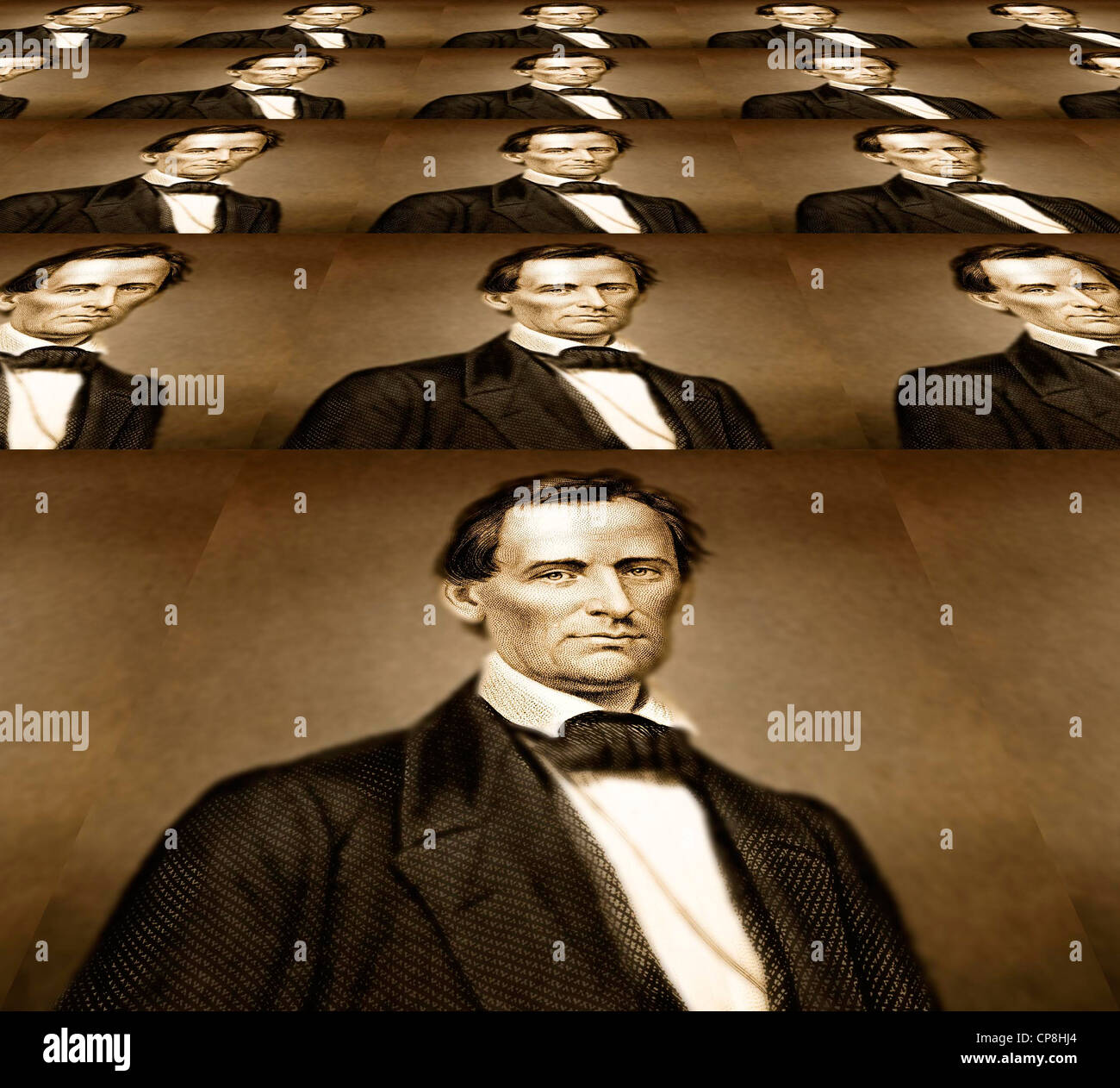 Abraham Lincoln, 1809 - 1865, Président des États-Unis d'Amérique, de 1861 à 1865, von Portrait Abraham Lincoln, 1809 - Banque D'Images