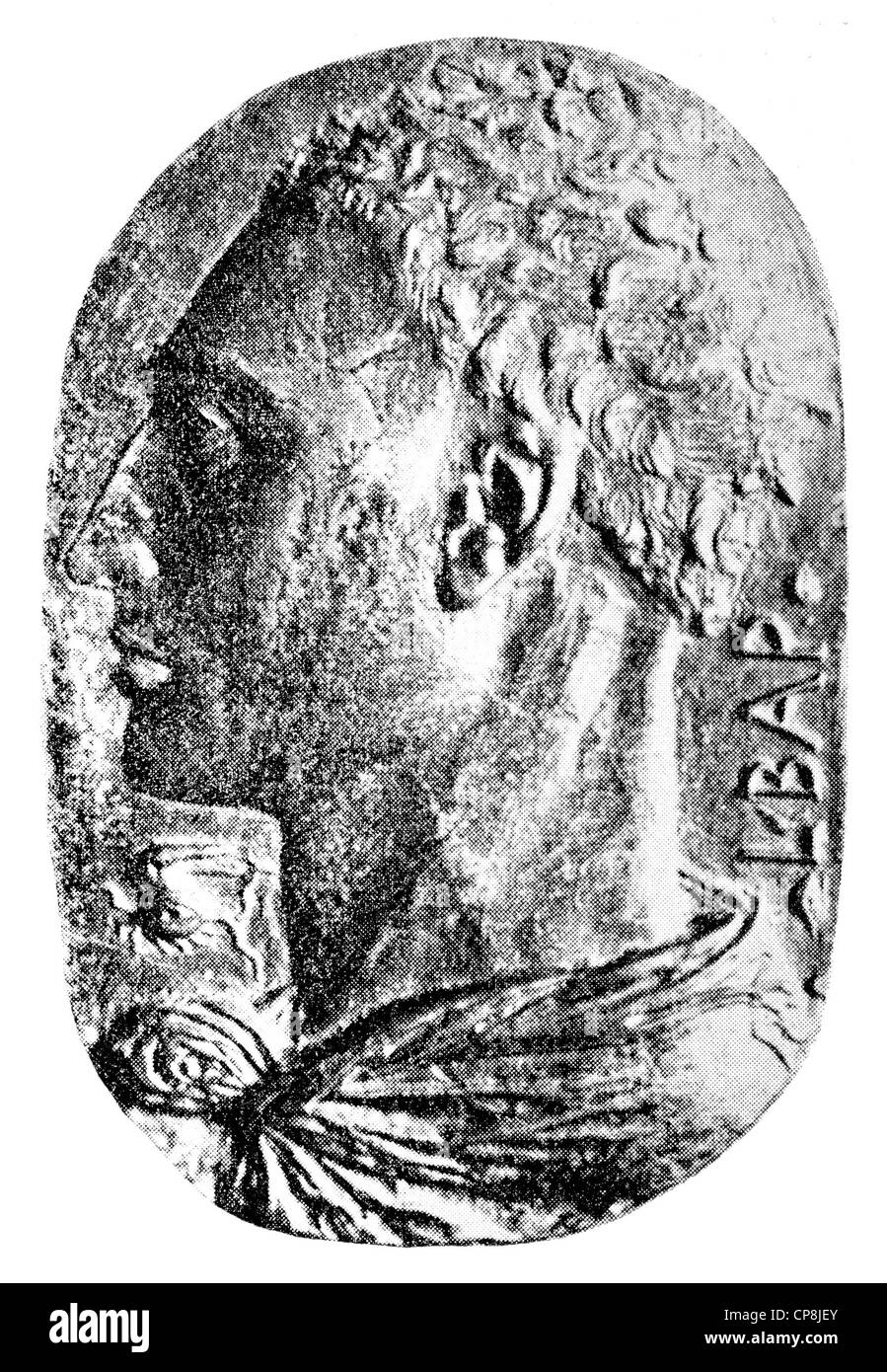 Leon Battista Alberti, 1404 - 1472, un humaniste italien, écrivain, mathématicien et architecte de la Renaissance, Historische Zei Banque D'Images