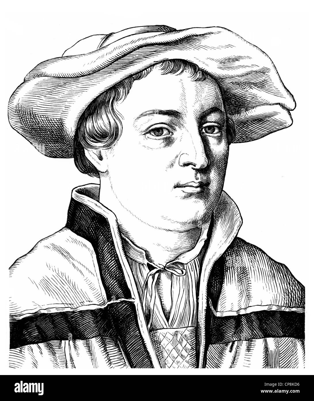Hans Holbein le Jeune, 1497 - 1543, un peintre allemand de la Renaissance, Historische Mischtechnik aus dem 19. Jahrhundert, Elevated View Banque D'Images