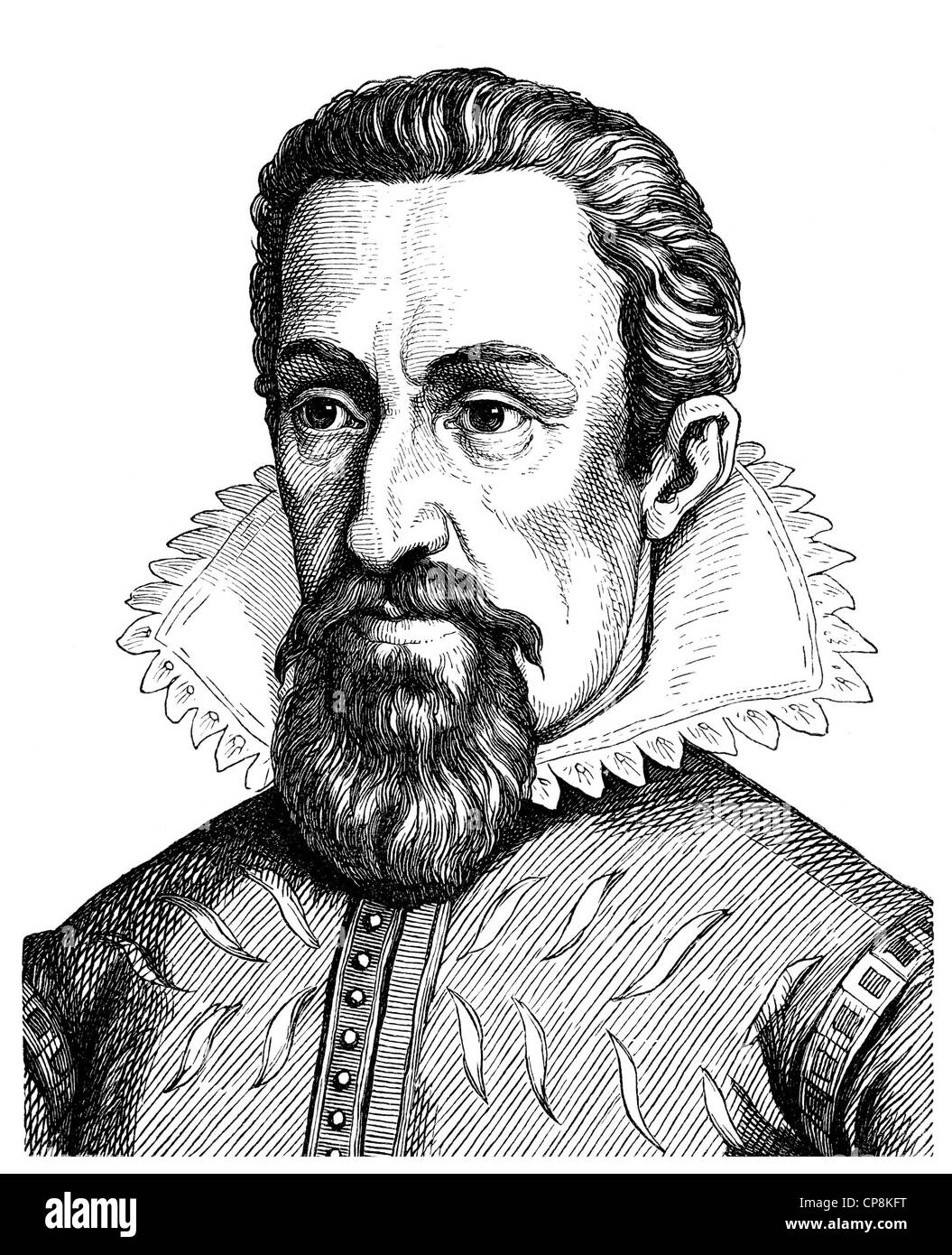 Johannes Kepler ou Keppler, 1571-1630, philosophe, mathématicien, astronome, astrologue, opticien et theolo Protestante Banque D'Images