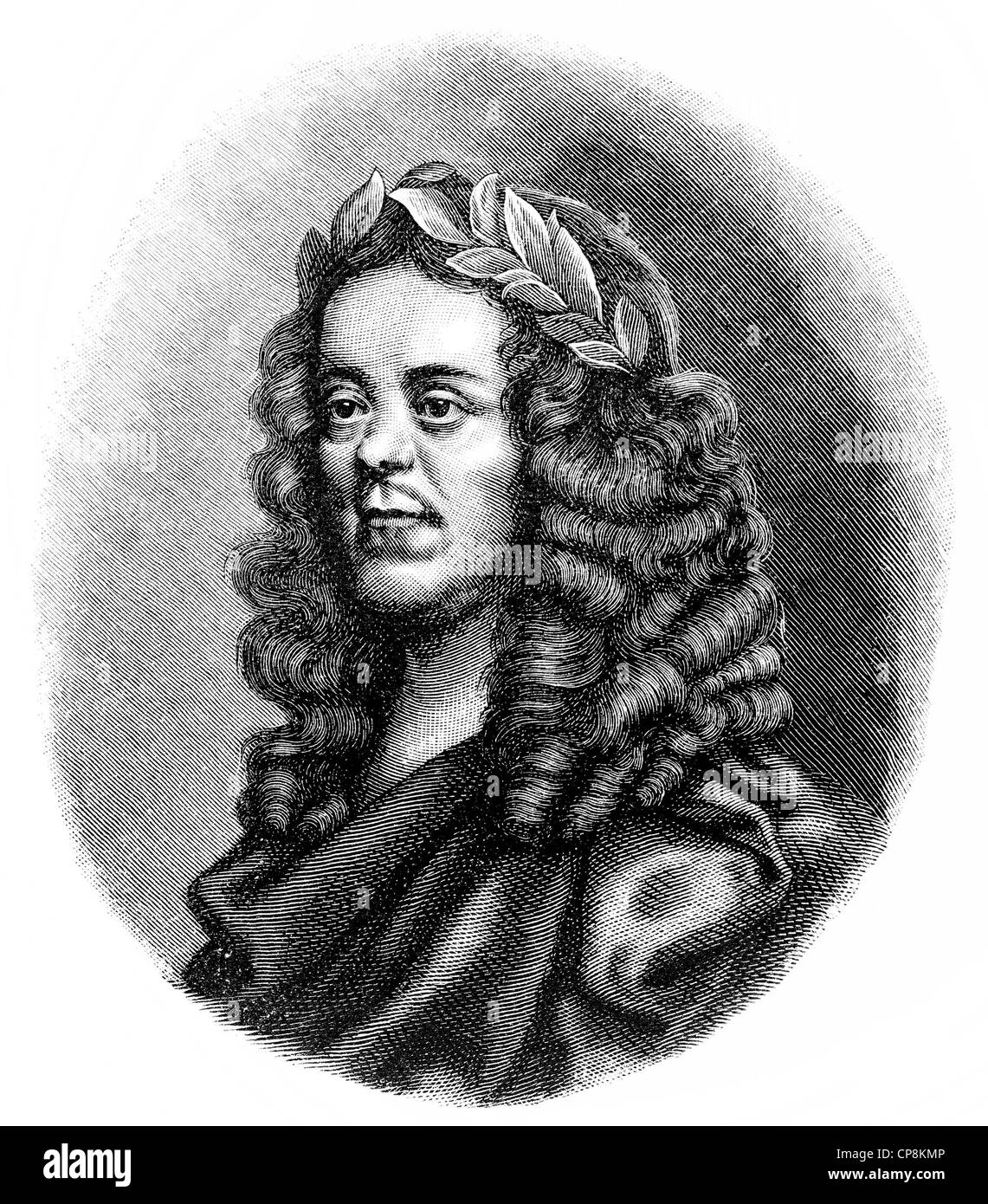 William d'avenant ou d'avenant, 1606 - 1668, un écrivain et directeur de théâtre, Historische Mischtechnik aus dem 19. Jahrhunder Banque D'Images