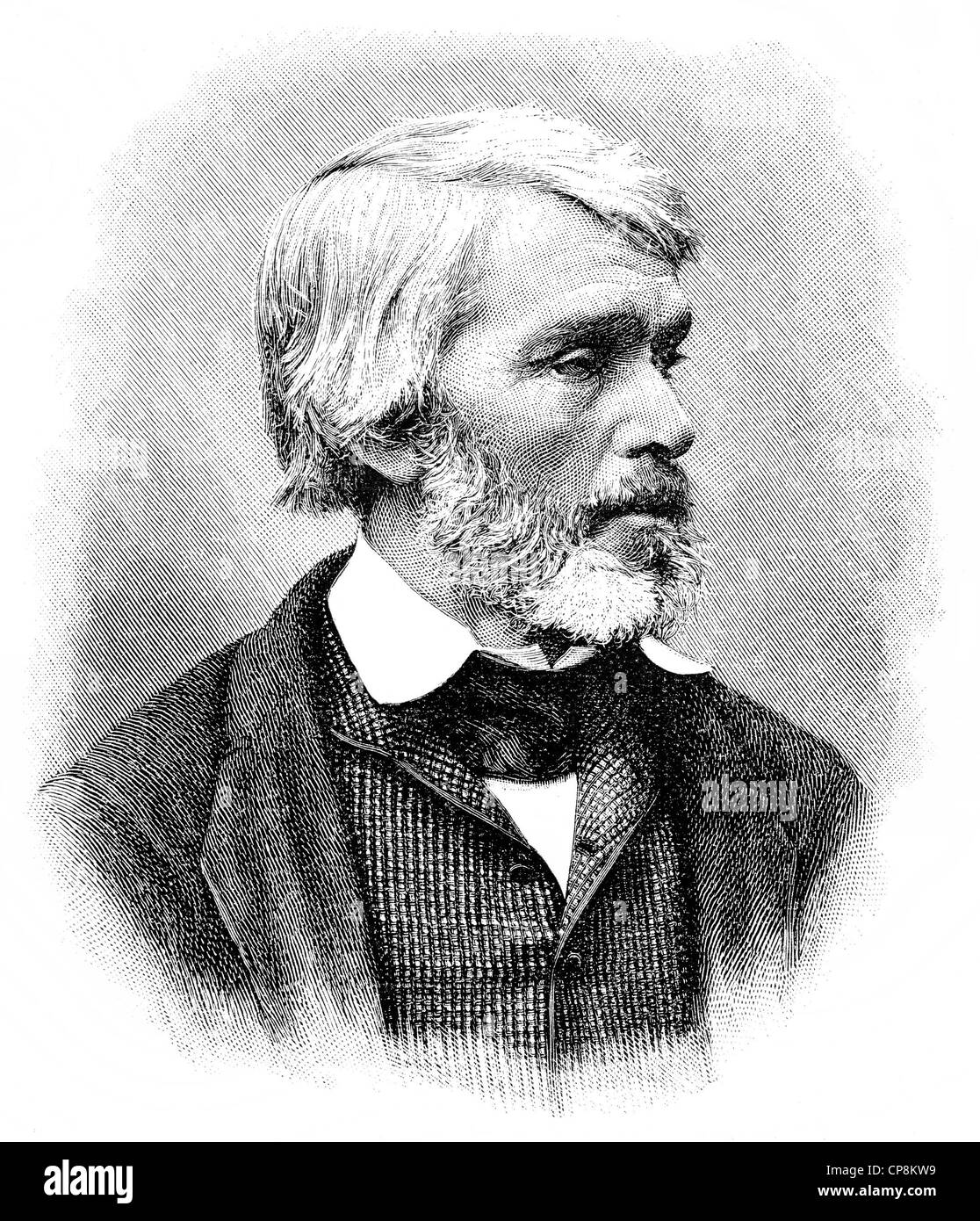 Thomas Carlyle, 1795 - 1881, un historien et essayiste écossais, Historische Mischtechnik aus dem 19. Jahrhundert, Portrait von Thom Banque D'Images