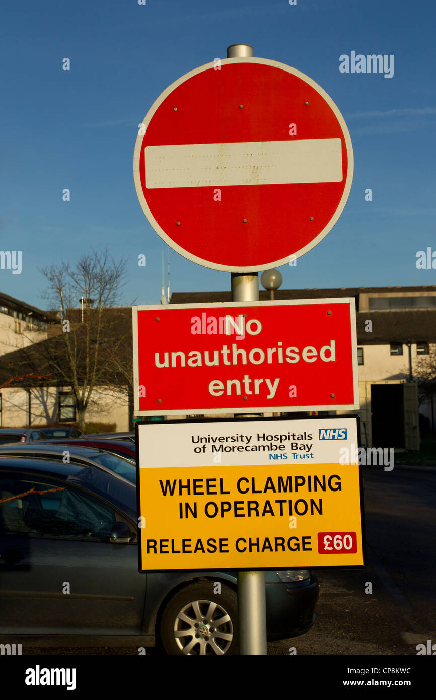 Les hôpitaux universitaires de la baie de Morecambe NHS Trust général Westmorland Kendal Banque D'Images