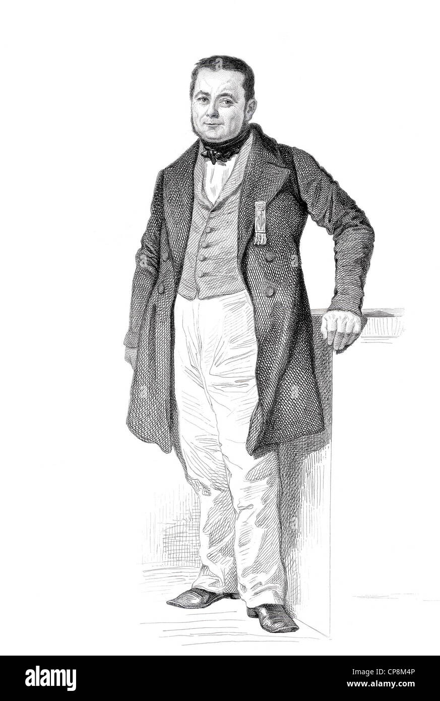 Pierre Bruno Boissier, 1756 - 1822, membre de l'Assemblée Nationale de France, France, 1848, Historischer Stahlstich aus dem 19. Banque D'Images